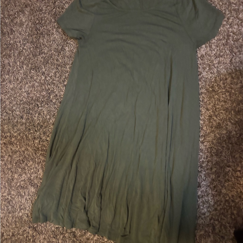 Old Navy Forest Green T-shirt Dress